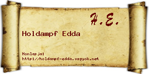 Holdampf Edda névjegykártya